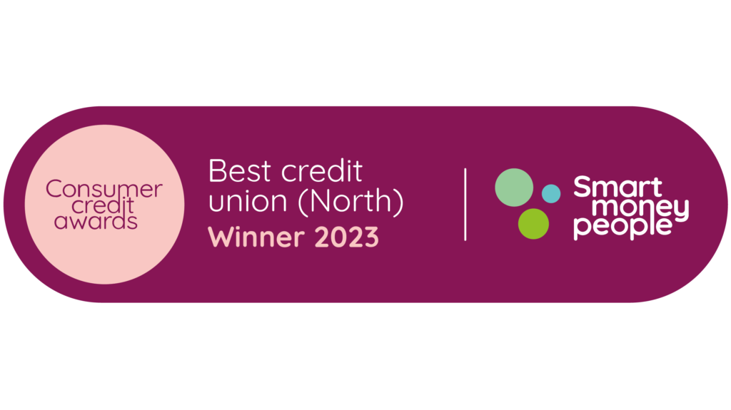 Smart Money People's Consumer Credit Awards Best credit union 2023 winner's badge